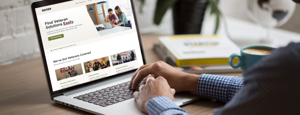 Man using laptop